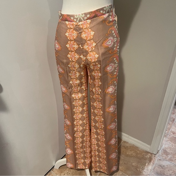Sandro Paisley Elegant Patterned Women's Pants Trousers - Picture 1 of 3